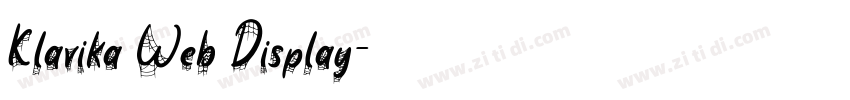 Klavika Web Display字体转换